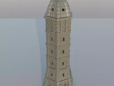 Ivory Tower Tabletop Terrain 25 mm 3D print model