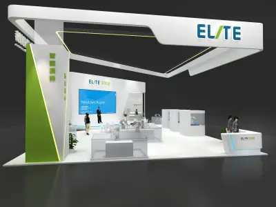 exhibition Science and technology booth ideas 3D model