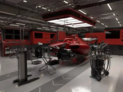  F1 TEAM TEST DAY SCENE 