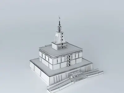 LDS, Temple Mormon, Mexico D.F.,  Mexico City. 26th Operating... Free 3D model