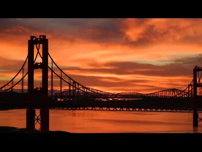 bridge of san fransisco Low-poly 3D model