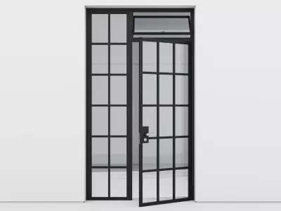 Aluminium door 170 3D model