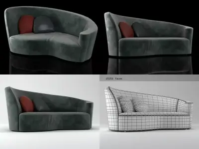 Nautilus Sofa NAU DDX 3D model