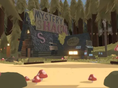 Mystery Shack Low-poly 3D model