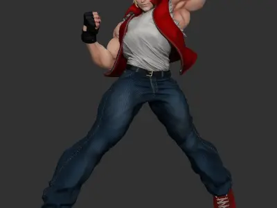 Terry character from street fighter 3D print model
