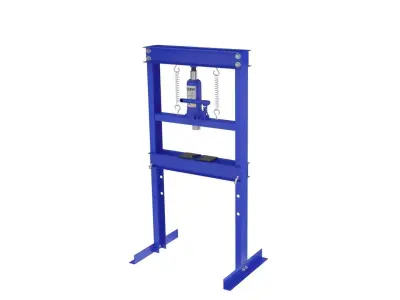 20 ton hydraulic shop press manual metal garage floor machine 3D model