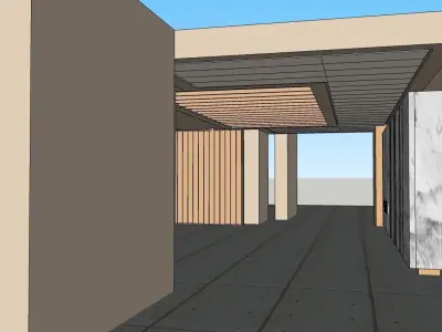 gate house 3D model  3D model