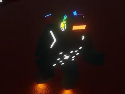Cube character 3D model