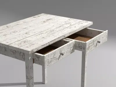 Olden Table Free 3D model