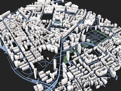 City Map 3D model