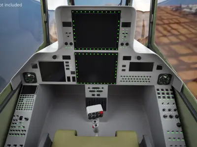  Military Attack Helicopter Eurocopter Tiger EC665 Rigged for Cinema 4D 