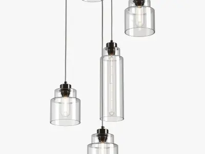 Rothschild Bickers Empire Pendant clusters 3D model