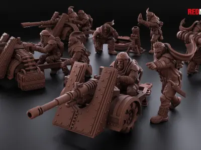 Desert Raiders - Heavy Support Squad of the Imperial Force 3D print model