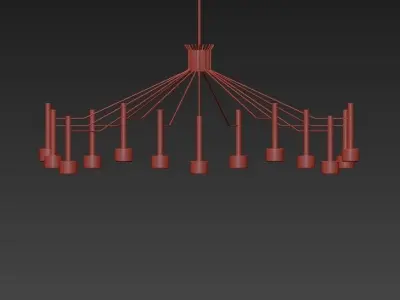 ELLA chandelier 3D model purchase