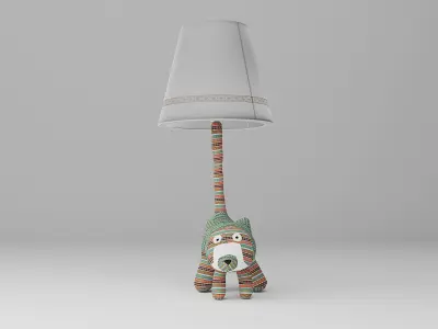 Childroom fox desk lamp 3D model