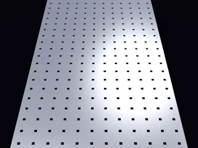 Perforated panel with 4 percent opening 25O109 3D model
