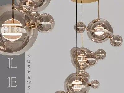 Suspension LED design BUBBLE LAMP 3D model purchase