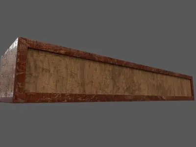 Old Modern Furniture 3D Model Terror Low-poly 3D model 13