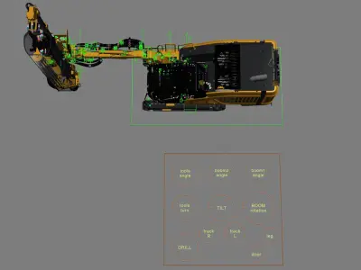  Surface Top Hammer Drill Rigged 