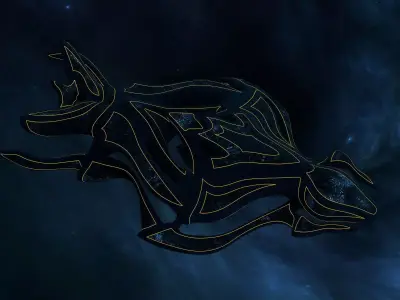 Alien spacecraft 3D model