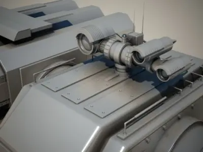 Spider auto turret 3D model