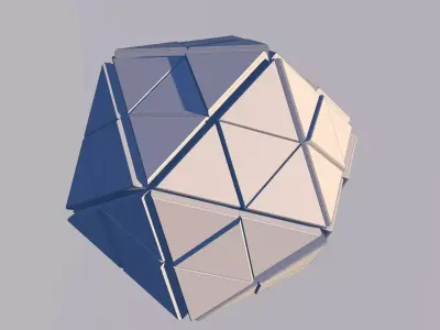 Sci Fi Pyramid Shape Triangle Low-poly 3D model 2019 3D model 3D model