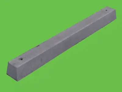 Gray Parking Curb-3D Scan 3D model