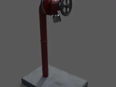 water pipe  Low-poly 3D model