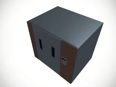 Residential Passenger Lift Traction Elevators Low-poly 3D model