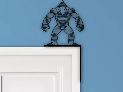 Yeti Door Corner Decor 3D print model purchase