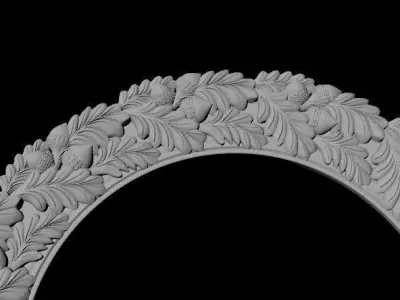 mirror circle 3D model