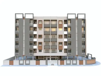 Multistory Residance 3D model