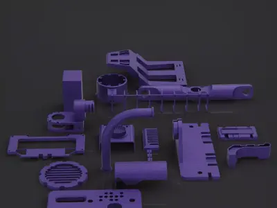 Kitbash vol 1 Scifi part technical 3D model