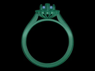 Iight Weight Engagement Ring 3D print model 3