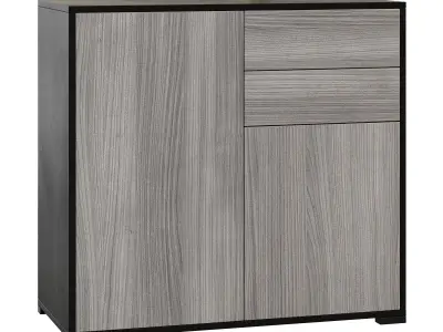 HOMCOM High Gloss Buffet Black 3D model purchase