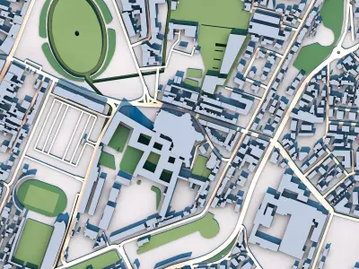 Abbey of Santa Giustina Italy 3D model