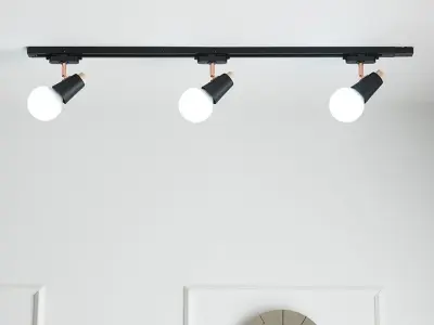 Como rail lighting 1M set 3D model