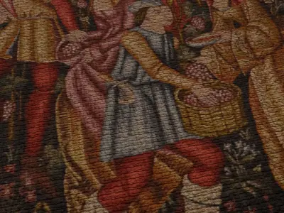 The Grape Harvest Tapestry Low-poly 3D model