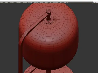 Cyan Design Isotope Table Lamp Low-poly 3D model