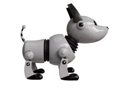 Rigged 3D Robot Dog Model  Low-poly 3D model