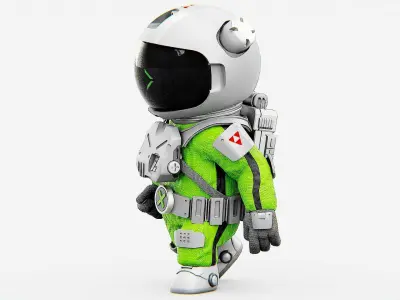 TOON ASTRONAUT CV-250 Rigged for Unreal Engine - Unity - MIXAMO 3D model