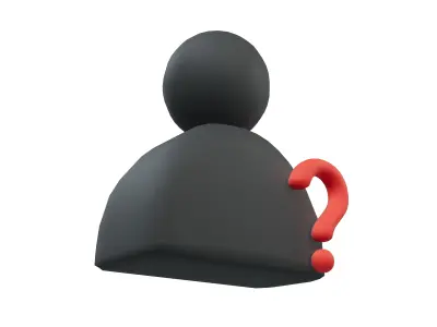 Cant Find User Icon v1 004 Low-poly 3D model