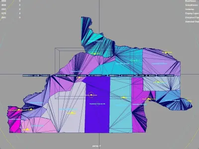 Rio Negro Province  Argentina map region geography political 3D model