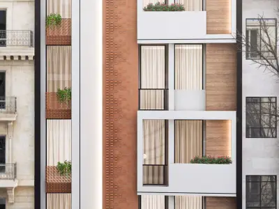 Residential building 3D model 17