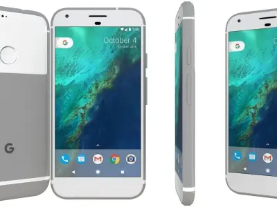 Google Pixel XL Very Silver 3D model