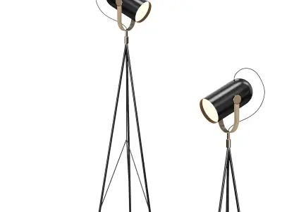 Carronade High Floor Lamp 3D model