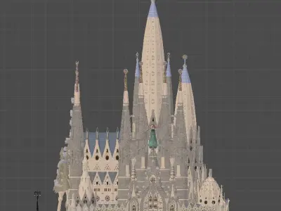 SacredFamily sagrada familia barcelona 3D model