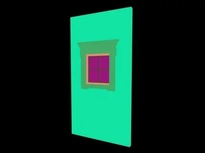 Classic 3 window 3D model