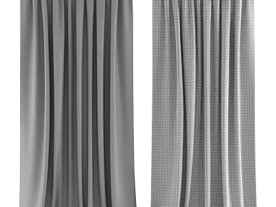 Curtains 127 Wayfair Harborcreek Solid Blackout Thermal Rod 3D model