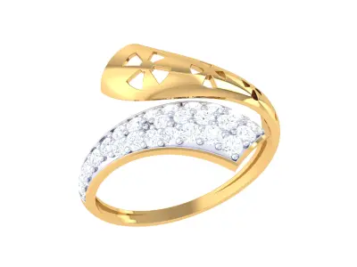 Women Ring  Render 3dm STL OBJ FBX Details 3D print model 291